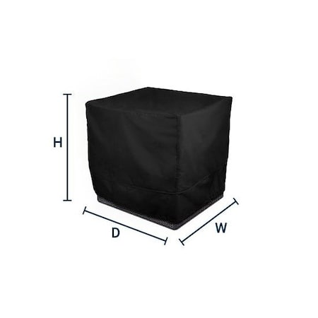 Eevelle Meridian Corner Sectional Chair Cover, Black, 34 in L x 34 in W x 30 in H MDCSC-BLK